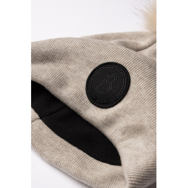 Gorro de punto con pompón desmontable B Vertigo Sydney Piedra pómez marrón (marrón claro) Beige