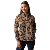 Chaqueta polar para mujer Horze Ariana Estampado marrón