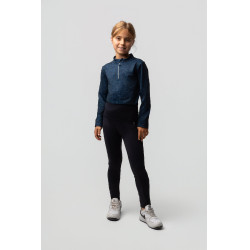 Leggings térmicos con grip integral para niños Horze Gillian Azul marino oscuro
