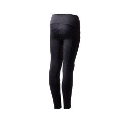 Leggings térmicos con grip integral para niños Horze Gillian Azul marino oscuro