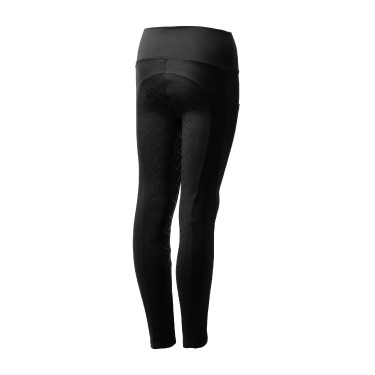 Leggings térmicos con grip integral para niños Horze Gillian Negro