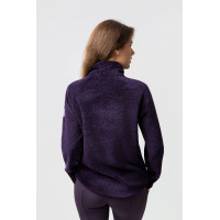 Sudadera polar anorak para mujer Horze Frieda Hierba mora negra