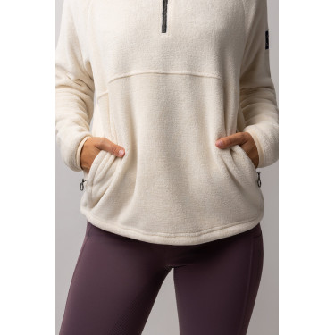 Sudadera polar anorak para mujer Horze Frieda Azul jet strem Sudadera polar anorak para mujer Horze Frieda Azul jet strem