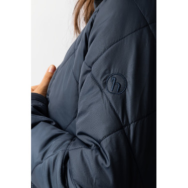 Chaqueta interior larga para impermeable Horze Hazel Titán Marino Azul marino