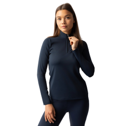 Camiseta de entrenamiento de manga larga para mujer Horze Lilian Arándano Gris