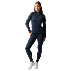 Camiseta de entrenamiento de manga larga para mujer Horze Lilian Arándano Gris