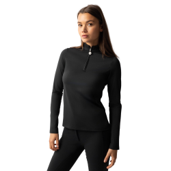 Camiseta de entrenamiento de manga larga para mujer Horze Lilian Negro