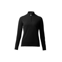 Camiseta de entrenamiento de manga larga para mujer Horze Lilian Negro