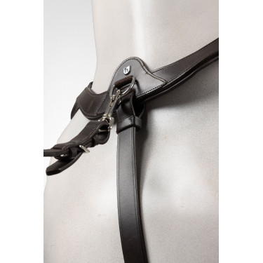 Pecho petral con martingala Horze Hampstead Castaño Marrón