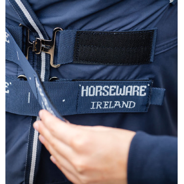 Manta Horseware Show Ready Azul marino / azul marino y plata