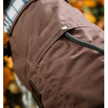 Manta para perro Horseware Heritage Newmarket Marrón / azul marino witney