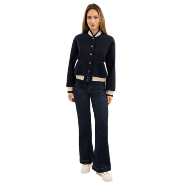 Cazadora bomber Harcour Beryl mujer Marino Azul marino