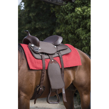 Westride Navajo Alfombra Algodón/Acrílico liso Roja Rojo