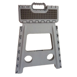 Taburete-escalón plegable Hippo-Tonic Grip Gris