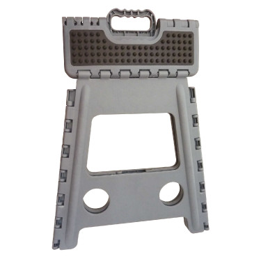 Taburete-escalón plegable Hippo-Tonic Grip Gris