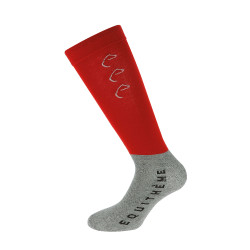 Calcetines Equi-Theme Compet Rojo / gris claro