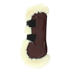 Protectores de tendón Norton XTR de borreguillo sintético Castaño Marrón