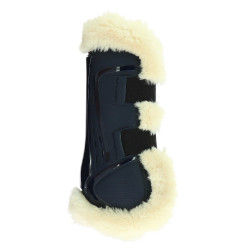 Protectores de tendón Norton XTR de borreguillo sintético Azul marino