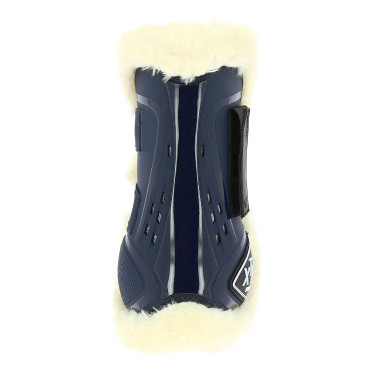 Protectores de tendón Norton XTR de borreguillo sintético Azul marino
