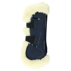 Protectores de tendón Norton XTR de borreguillo sintético Azul marino