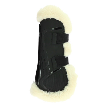 Protectores de tendón Norton XTR de borreguillo sintético Negro