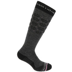 Calcetines Equi-Theme Snow Gris jaspeado / rosa