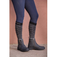 Calcetines Equi-Theme Snow Gris jaspeado / rosa