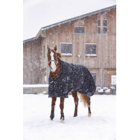 Manta impermebale con forro polar Riding World Oxford Negro