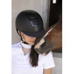 Casco EQUITHEME Airy Negro / carbón / negro