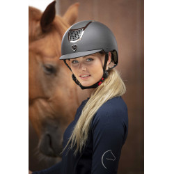 Casco EQUITHEME Airy Plata / negro