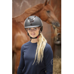 Casco EQUITHEME Airy Plata / negro