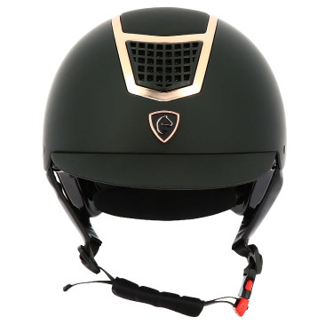 Casco EQUITHEME Airy Oro rosa / negro