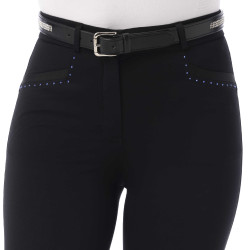 Pantalón Equithème Safir Negro / azúl Pantalón Equithème Safir Negro / azúl