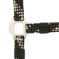 Cabezada + ramal Equitheme trenzado Beige / chocolate / negro