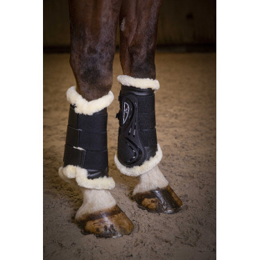 Guarniciones cerradas Norton XTR con borreguillo sintético Negro Guarniciones cerradas Norton XTR con borreguillo sintético Negro