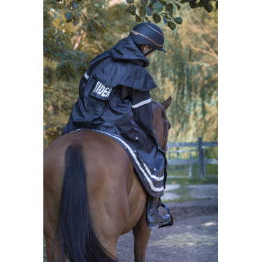Gabardina Equithème RiderCoat Negro