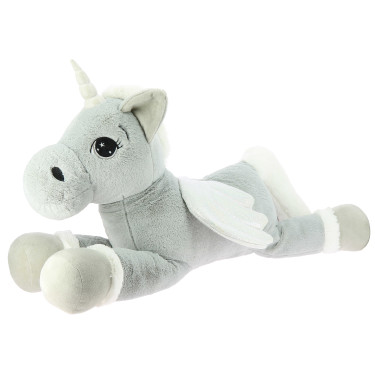 Peluche Equi-Kids Licorne modelo grande Gris