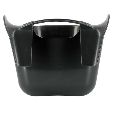 Comedero portátil con granchos HIPPOTONIC Negro