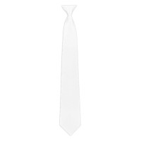 Equithème Corbata Trevira nido de abejas con clip Blanco