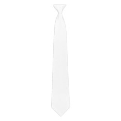 Equithème Corbata Trevira nido de abejas con clip Blanco