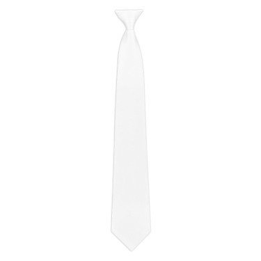Equithème Corbata Trevira nido de abejas con clip Blanco