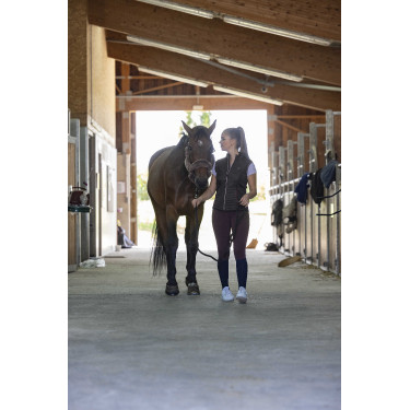 Chaleco híbrido Equithème Luna Negro