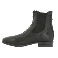 Botines Equithème Zurich con cremallera y cordones Negro