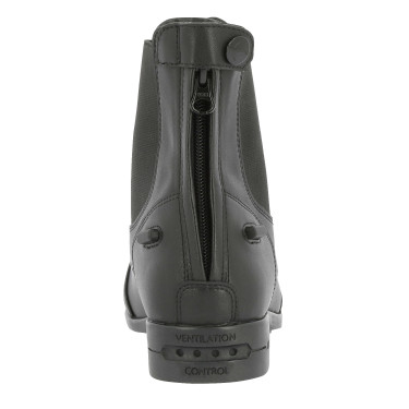 Botines Equithème Zurich con cremallera y cordones Negro