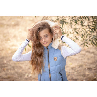 Chaqueta acolchada Pénélope Roger sin mangas Azul ártico Chaqueta acolchada Pénélope Roger sin mangas Azul ártico