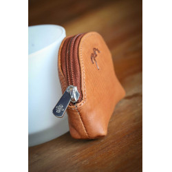 Monedero Pénélope Coñac Marrón