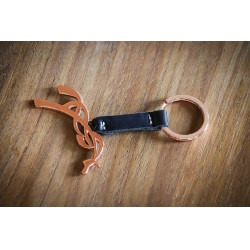 Llavero Pénélope Negro / oro rosa