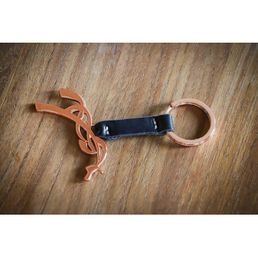 Llavero Pénélope Negro / oro rosa