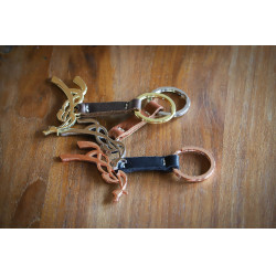 Llavero Pénélope Coñac / plateado Marrón