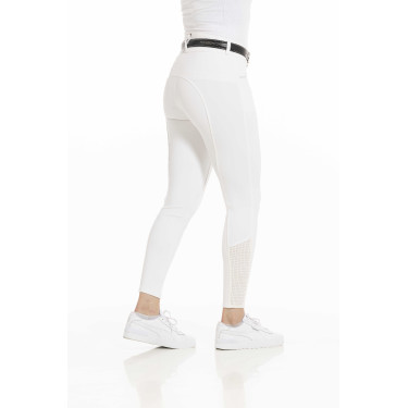 Pantalón EQUITHÈME Claudine con culera de silicona Blanco